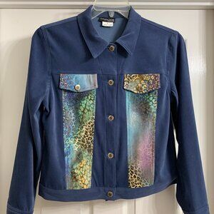 Impulse California Brand Women's Blue Jacket, Size Small